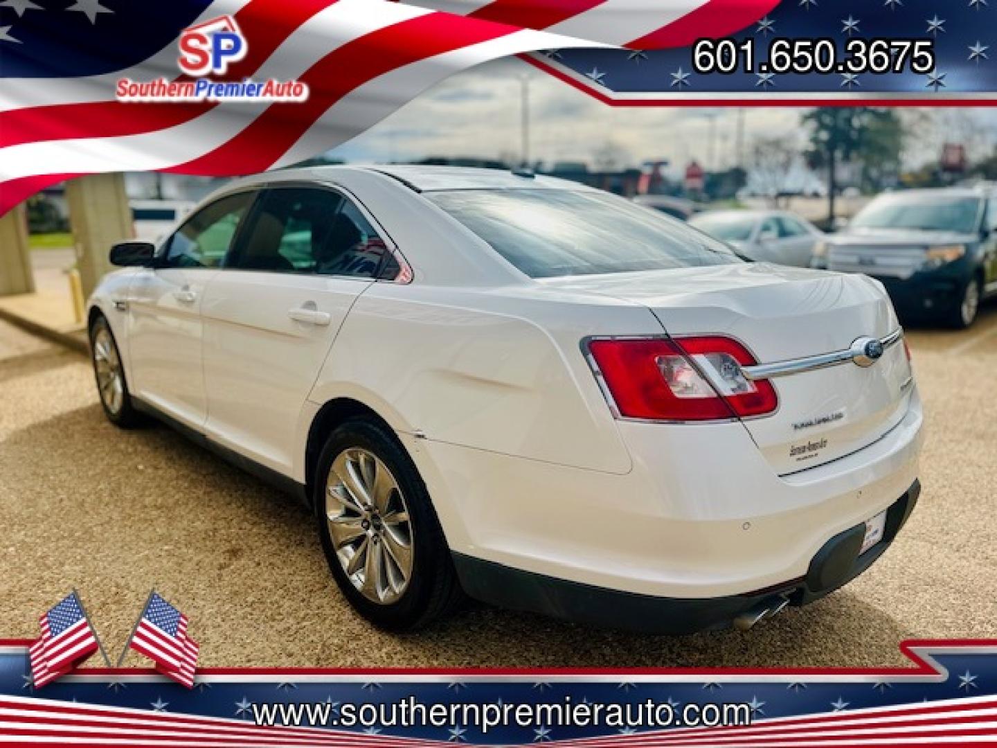 2011 WHITE FORD TAURUS LIMITED (1FAHP2FW6BG) , located at 922 W. Beacon St., Philadelphia, MS, 39350, (601) 650-3675, 32.770447, -89.127151 - Photo#3